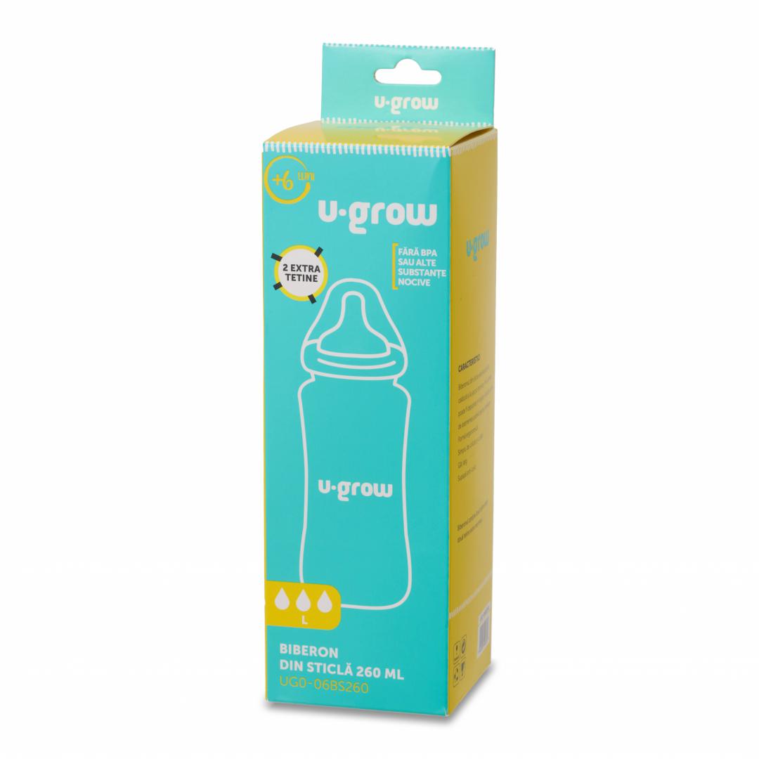 andre update webshop Biberon de sticla 260 ml+2 tetine extra - imagine 4